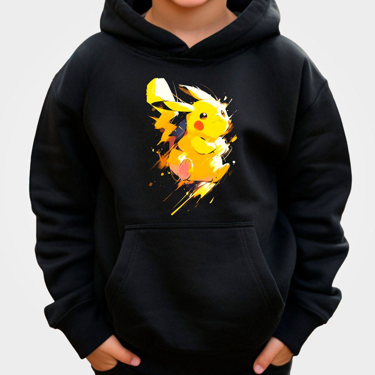 canguro-anime-con-capucha-pikachu-pokemon-negro