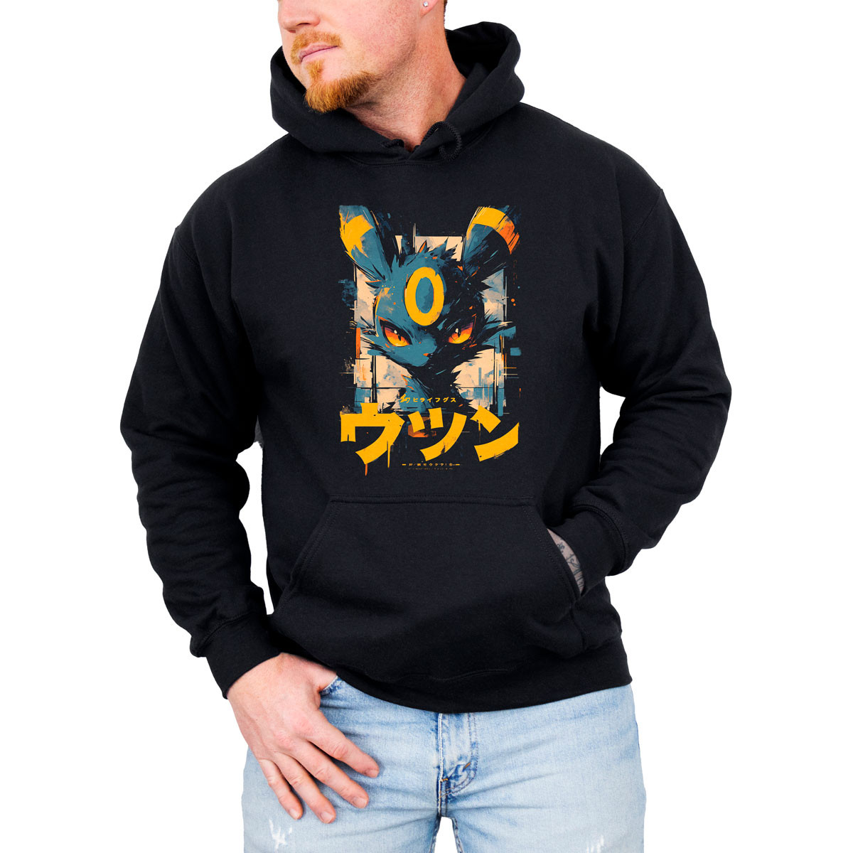 canguro-anime-entrenador-negro-umbreon-pok-mon