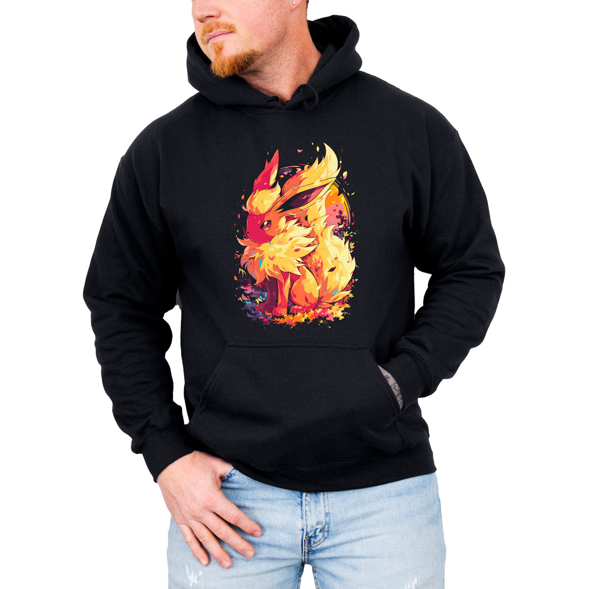 canguro-anime-hombre-batalla-design-flareon-pok-mon-anime