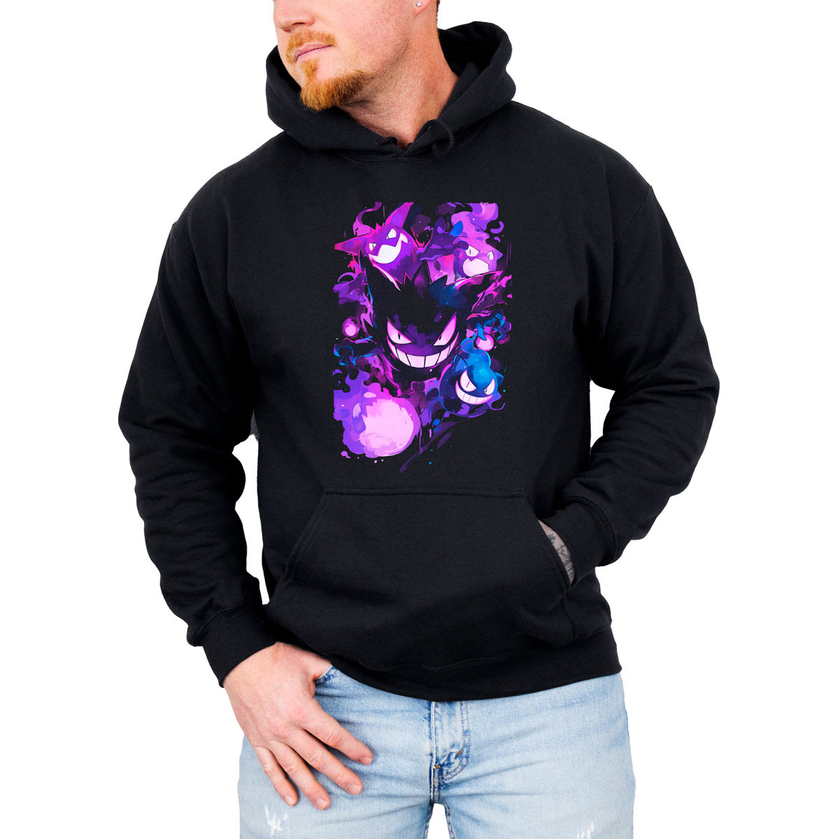 canguro-anime-hombre-gastly-atacando-pok-mon-negro