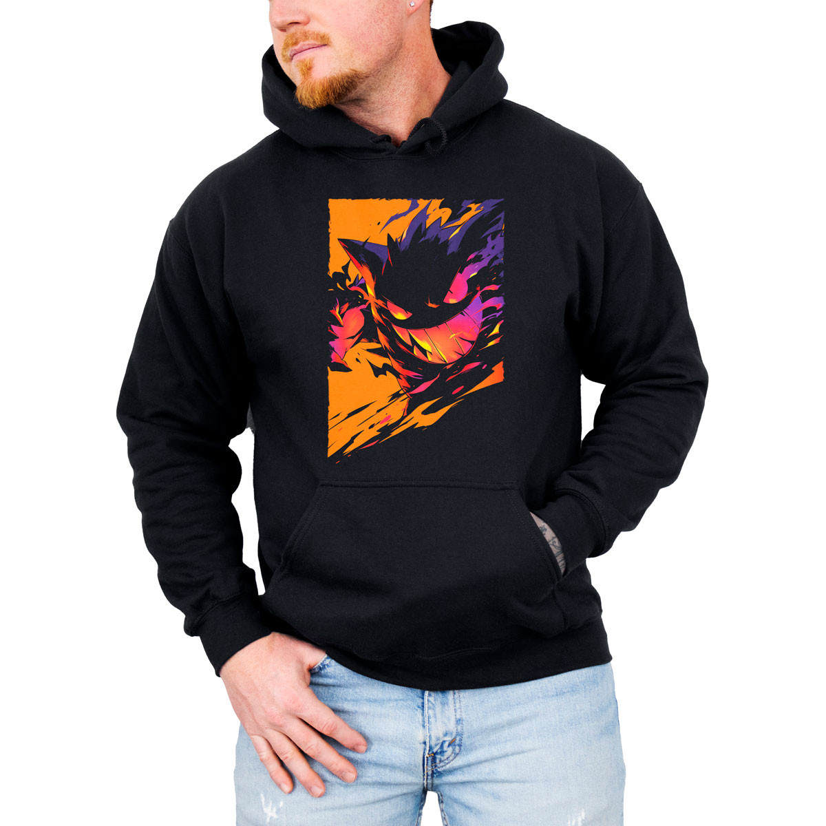 canguro-anime-hombre-gengar-shadow-punch-pok-dex-design