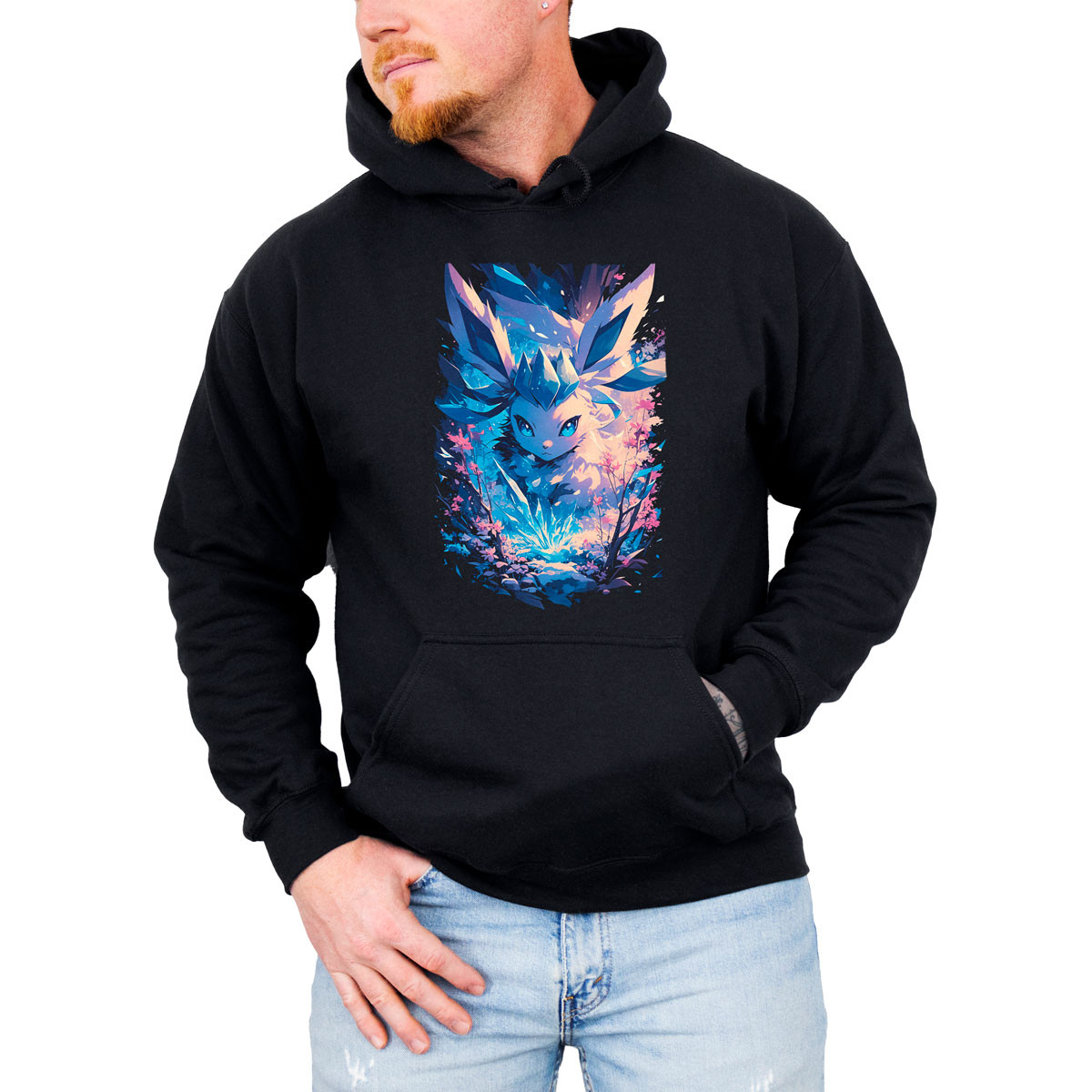 canguro-anime-hombre-glaceon-blizzard-batallas-pok-mon-estampada
