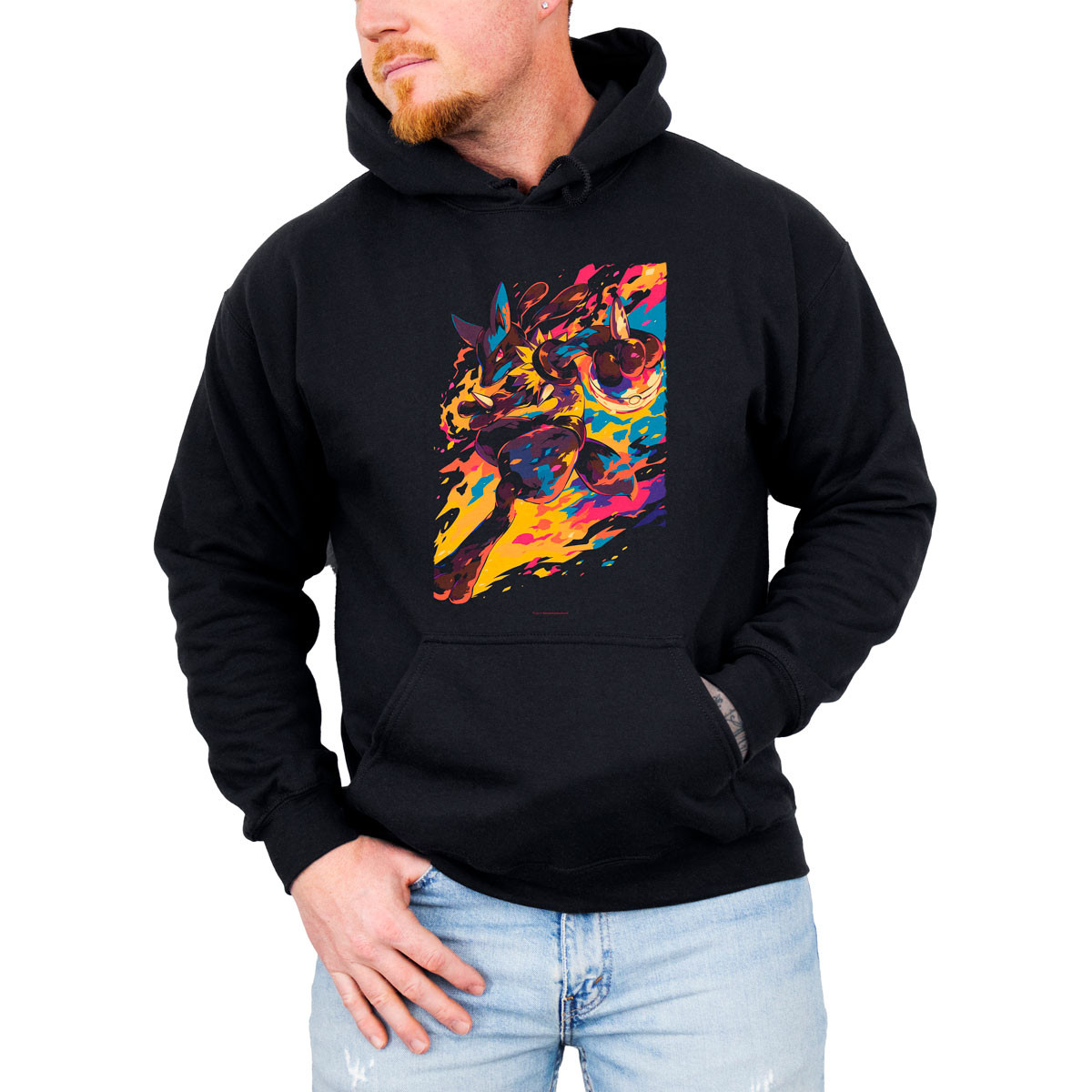 canguro-anime-hombre-lucario-meteor-mash-design