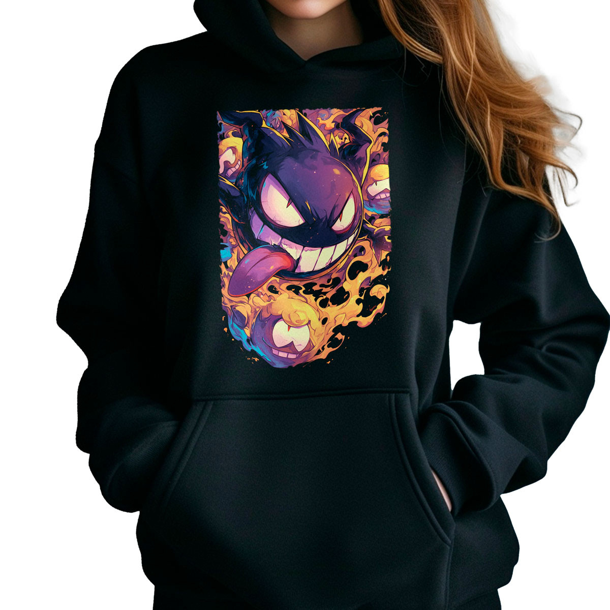 canguro-anime-mujer-batalla-pok-mon-gastly-negro-anime