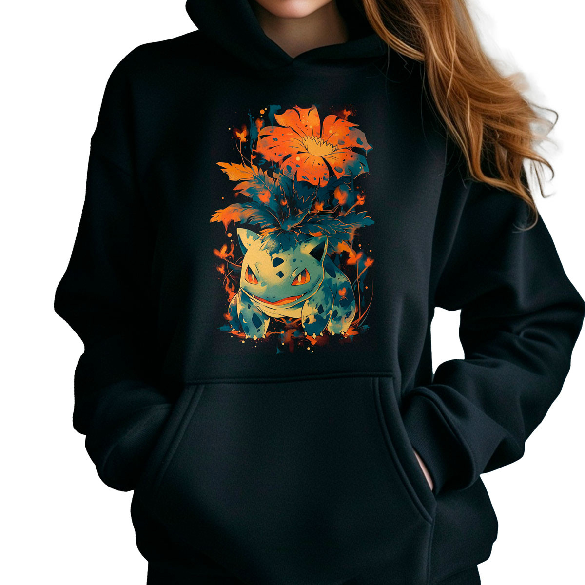 canguro-anime-mujer-batalla-pok-mon-ivysaur-oscuro