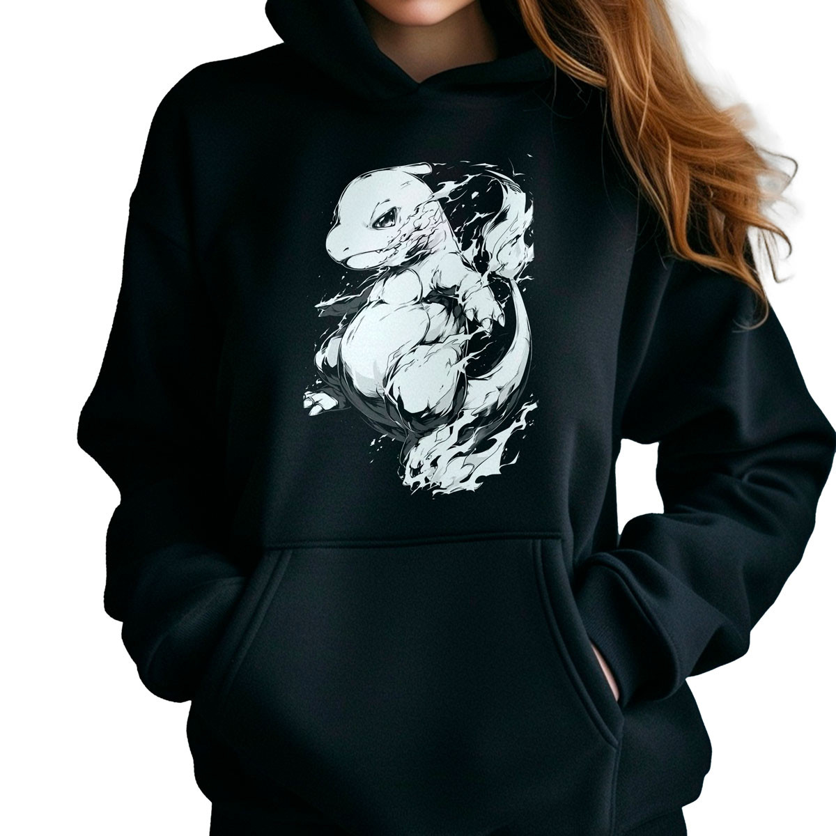 canguro-anime-mujer-charmander-negro-brillante