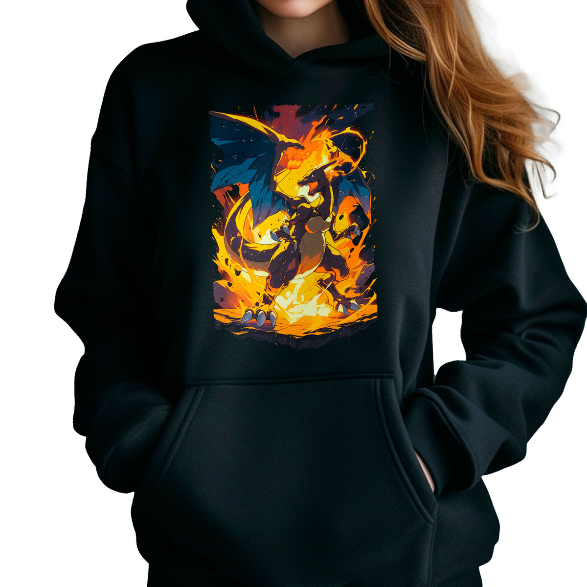 canguro-anime-mujer-con-charizard-inferno-pok-mon