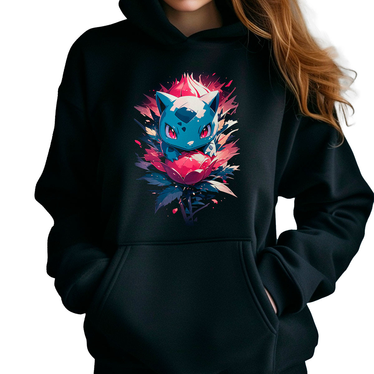 canguro-anime-mujer-entrenador-ivysaur-pokemon