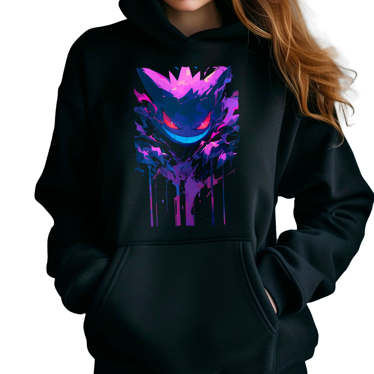 canguro-anime-mujer-gengar-shiny-pokemon-negro