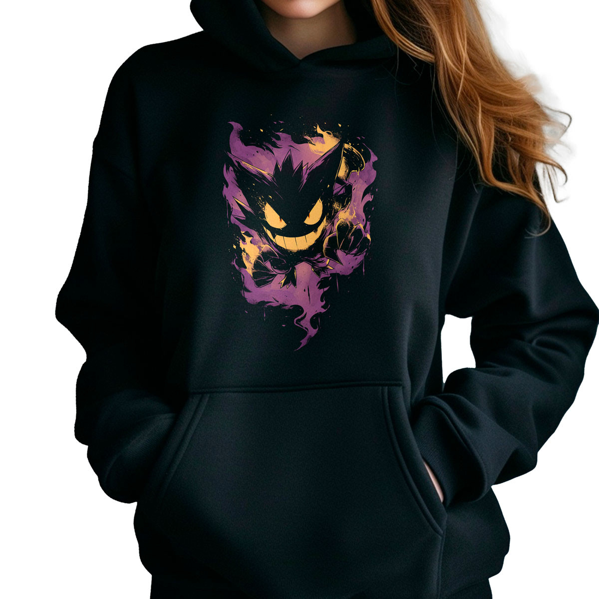 canguro-anime-mujer-haunter-silueta-anime-pok-mon-brillante