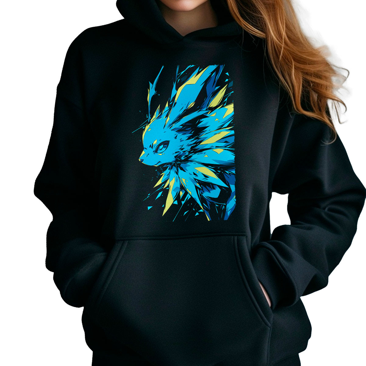 canguro-anime-mujer-jolteon-face-closeup-pokemon