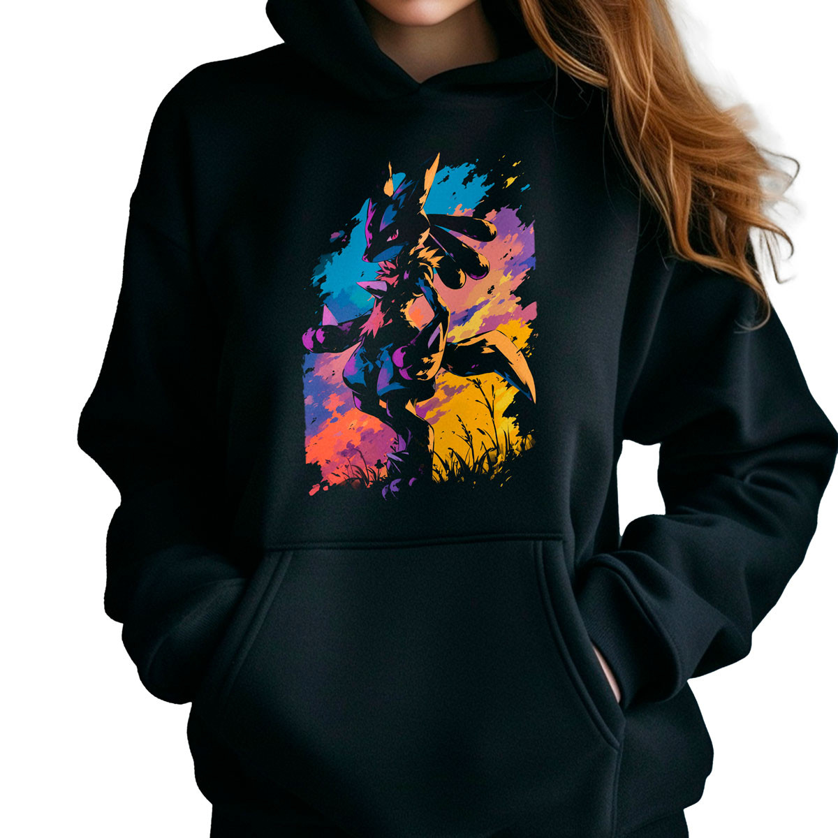 canguro-anime-mujer-lucario-silueta-pok-mon-brillante