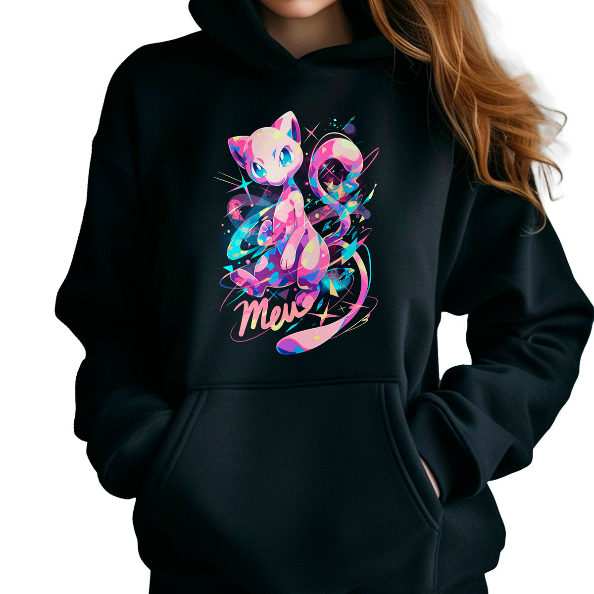 canguro-anime-mujer-mew-cute-pok-mon-manga-corta