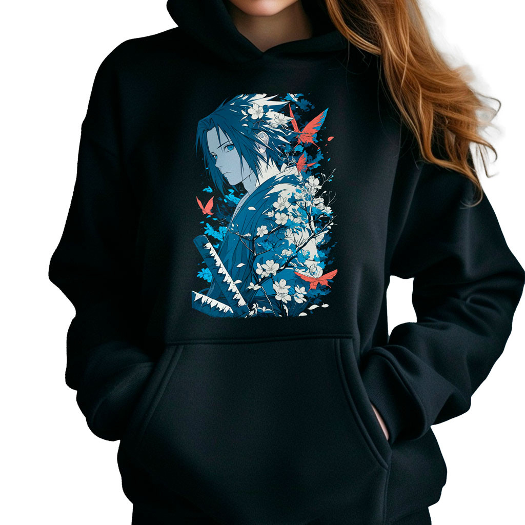 canguro-anime-mujer-negra-chakra-sasuke-uchiha-con-flores-cerezo