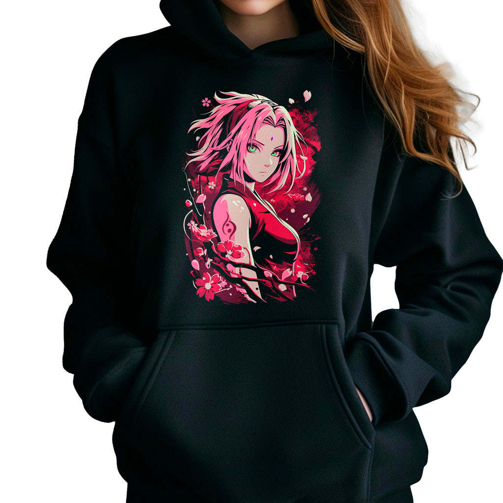 canguro-anime-mujer-negra-konoha-sakura-haruno-con-seriedad