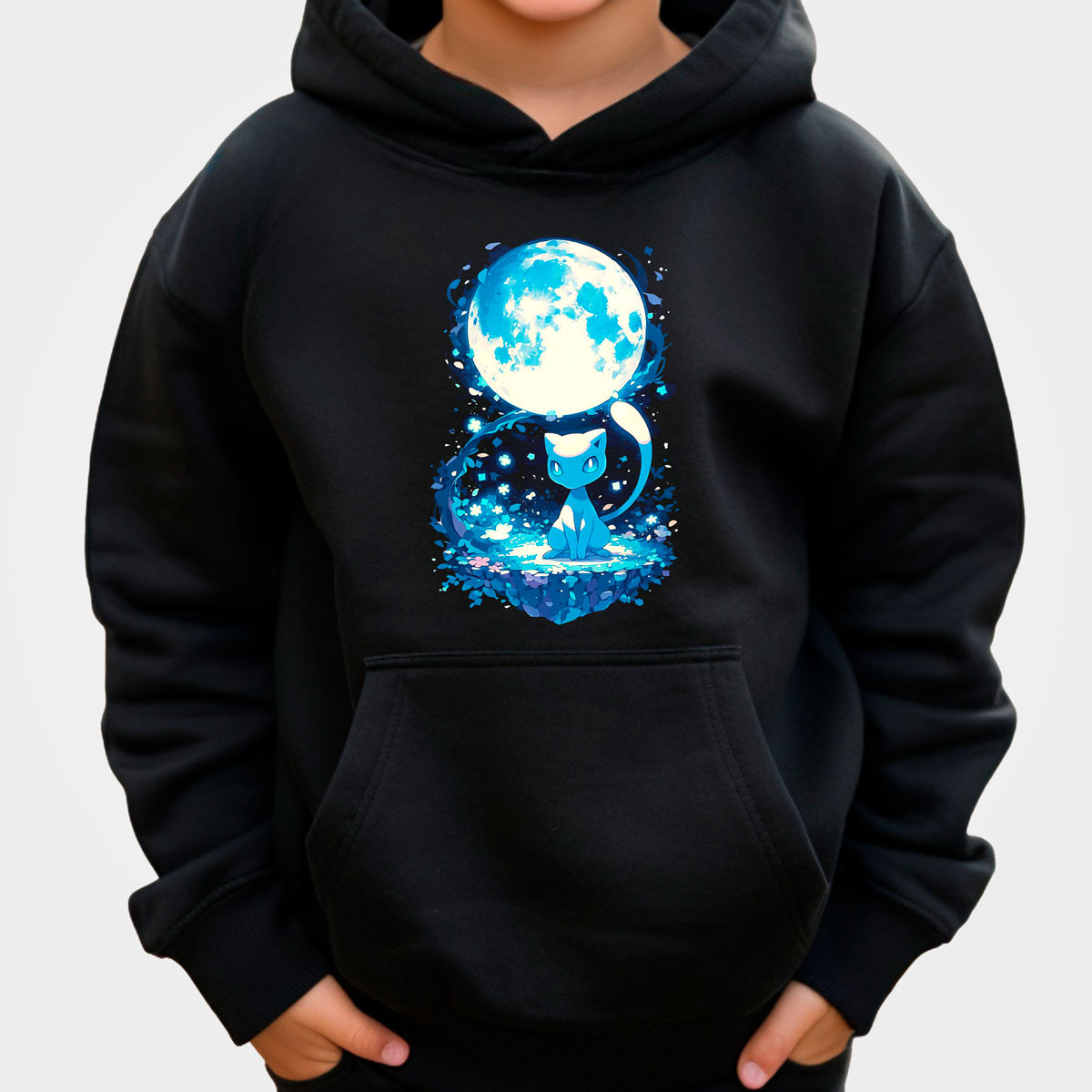 canguro-anime-ni-os-mew-and-a-moon-sudadera-negra