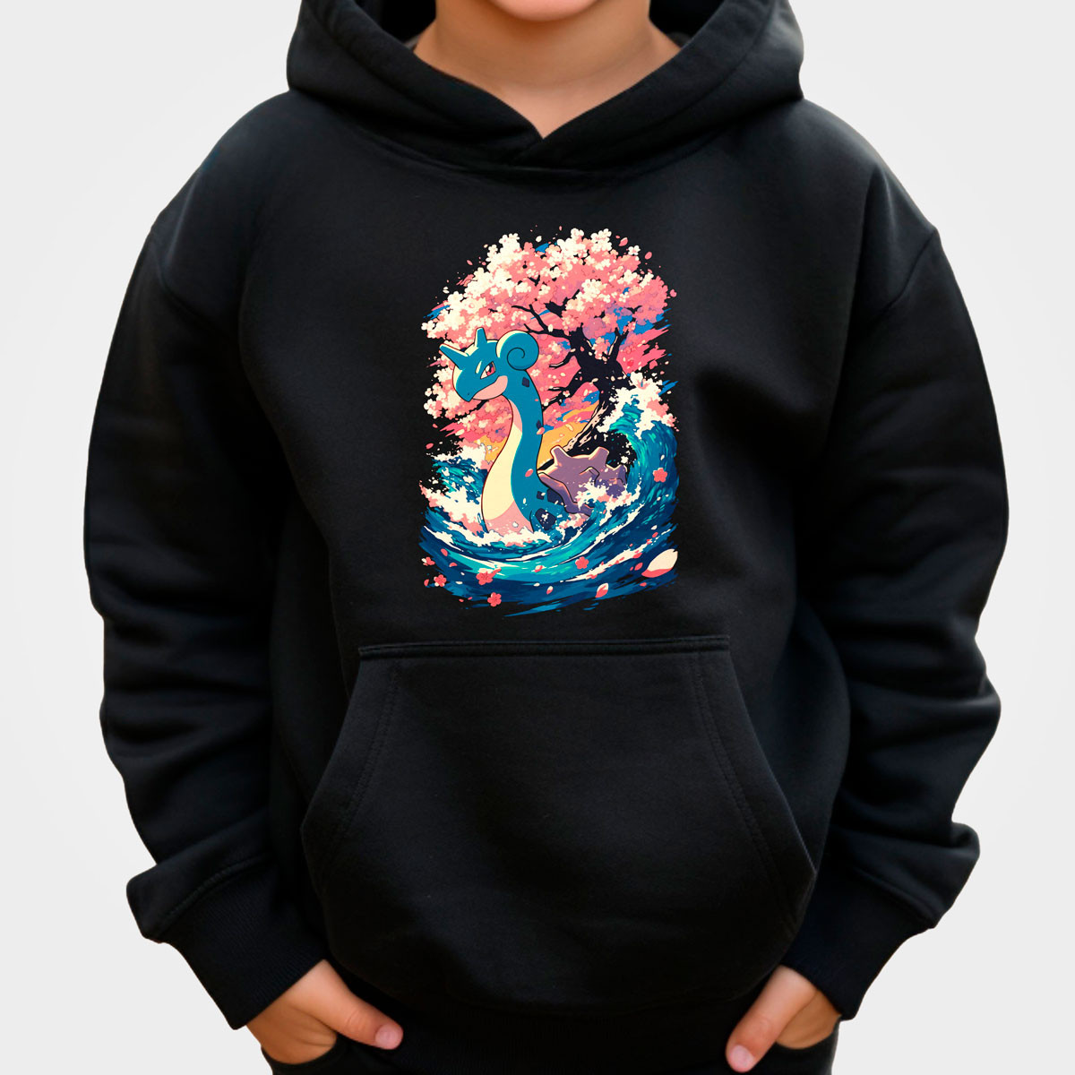 canguro-anime-unisex-con-capucha-lapras-y-flores-de-cerezo