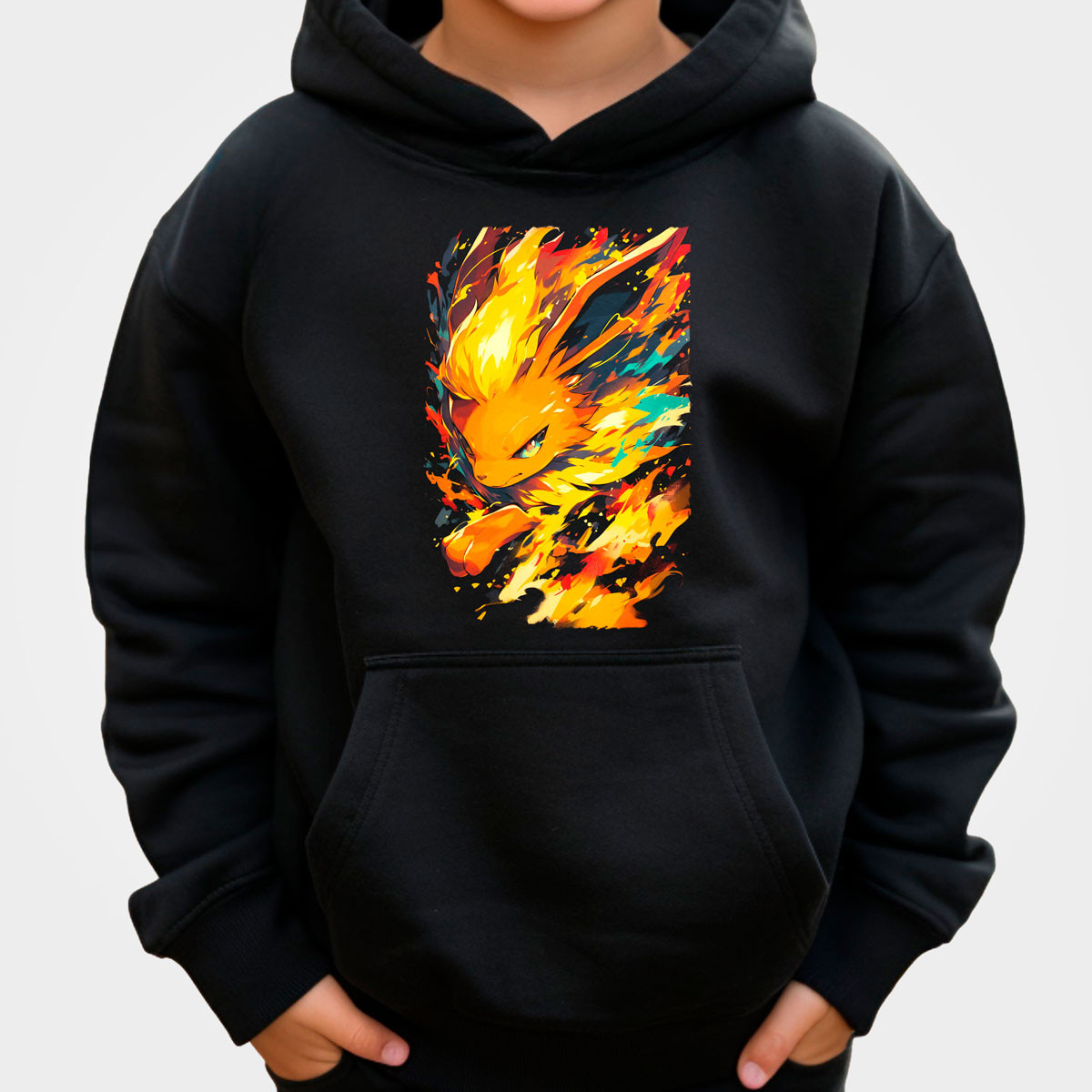 canguro-anime-unisex-estampada-frontal-gym-flareon-fire-pokemon