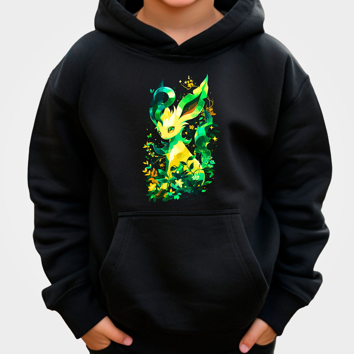 canguro-anime-unisex-leafeon-verde-flores-pok-mon-anime