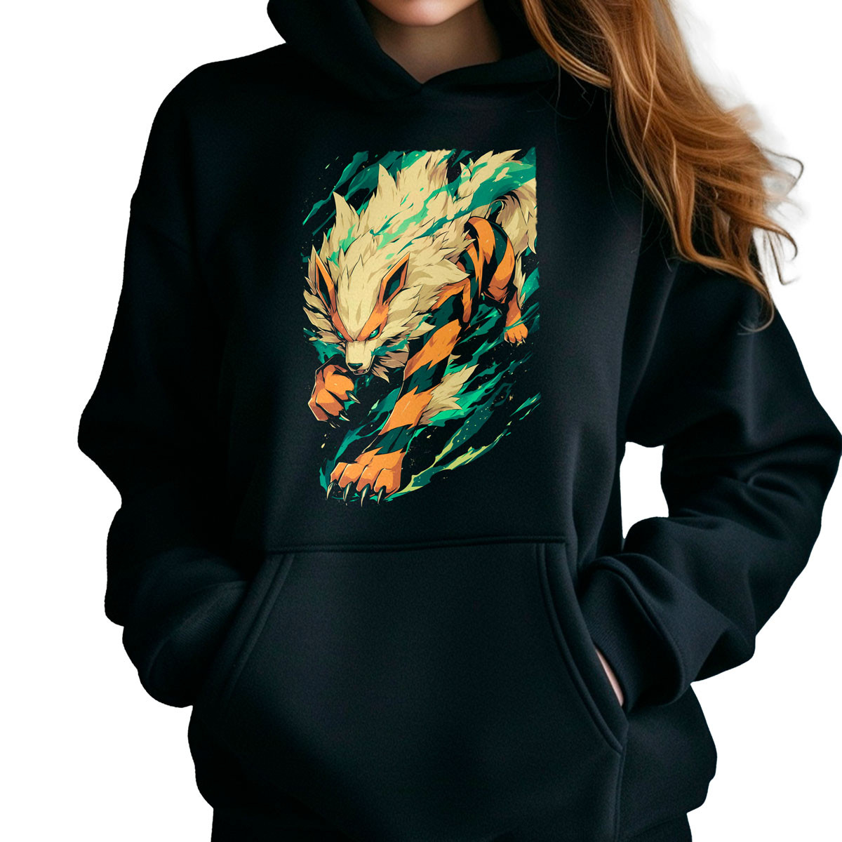 hoodie-anime-arcanine-pokemon-negro-fondo-03