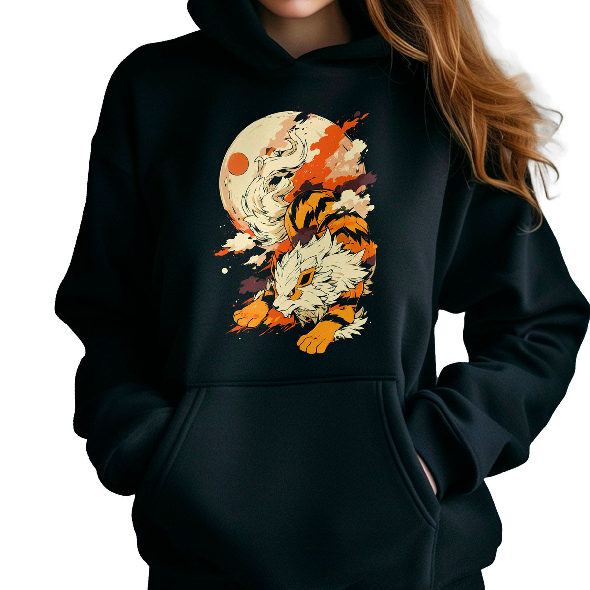 hoodie-anime-arcanine-y-luna-de-pokemon-anime