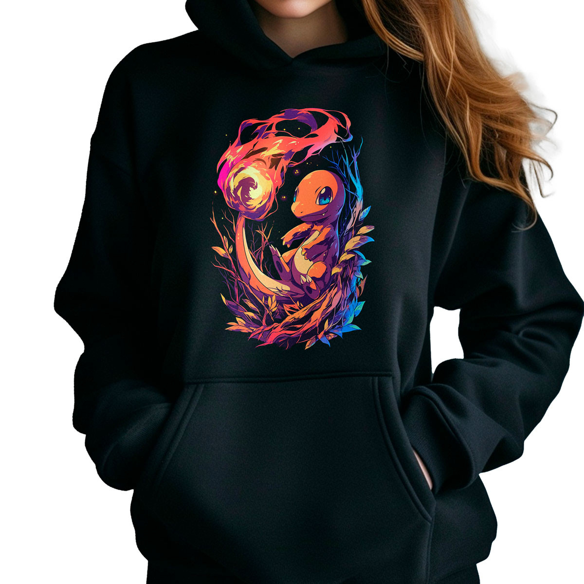 hoodie-anime-charmander-shiny-pokemon-negro-23