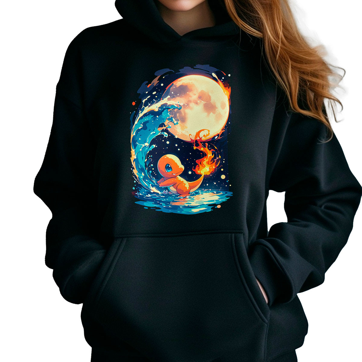hoodie-anime-charmander-y-luna-pok-mon