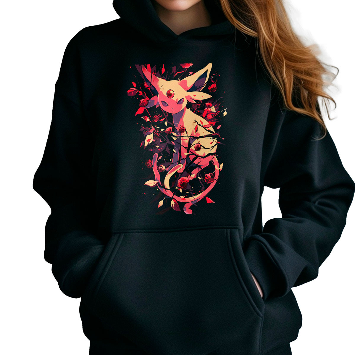 hoodie-anime-corta-batalla-espeon-pokemon-negro