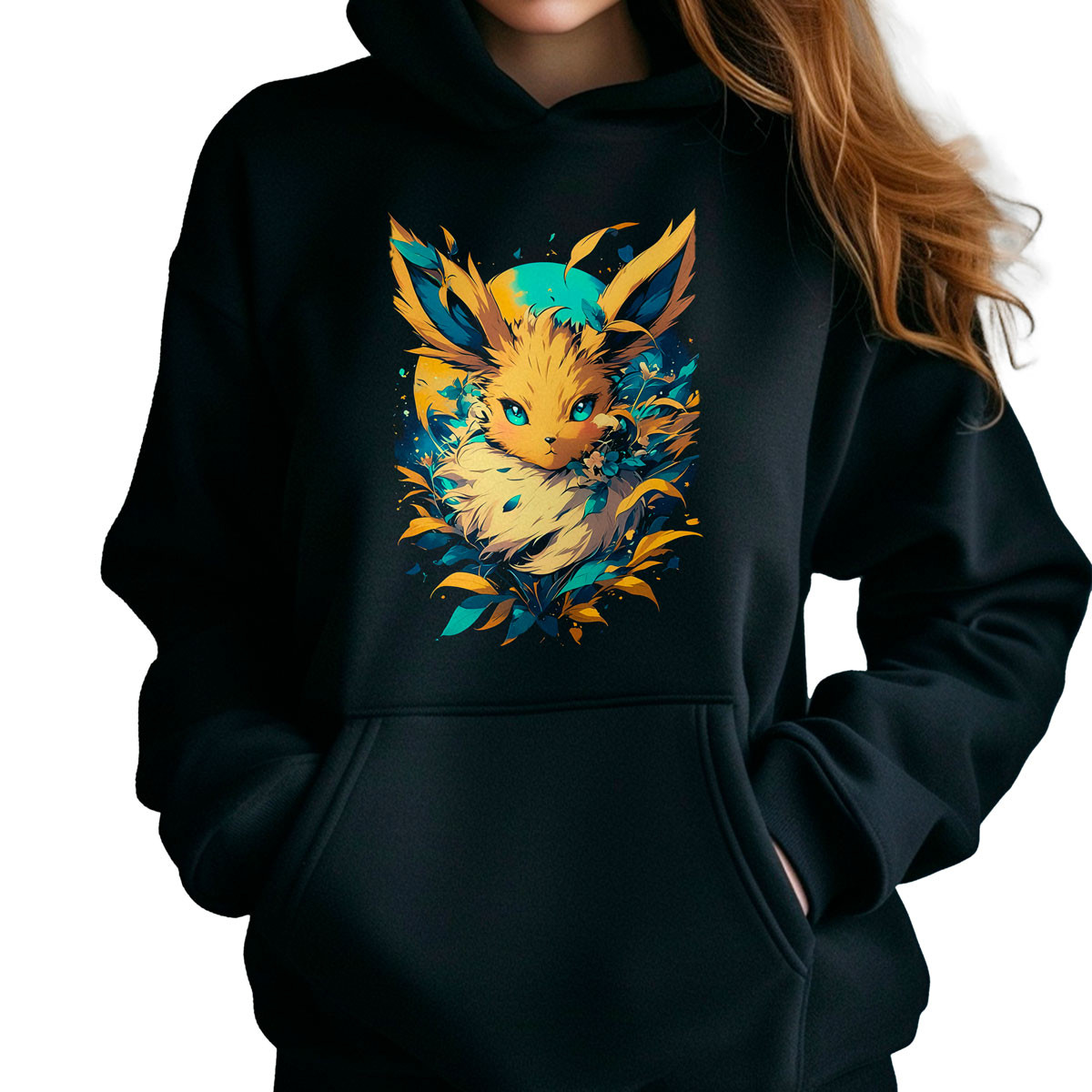 hoodie-anime-eevee-lotus-pokemon-negro