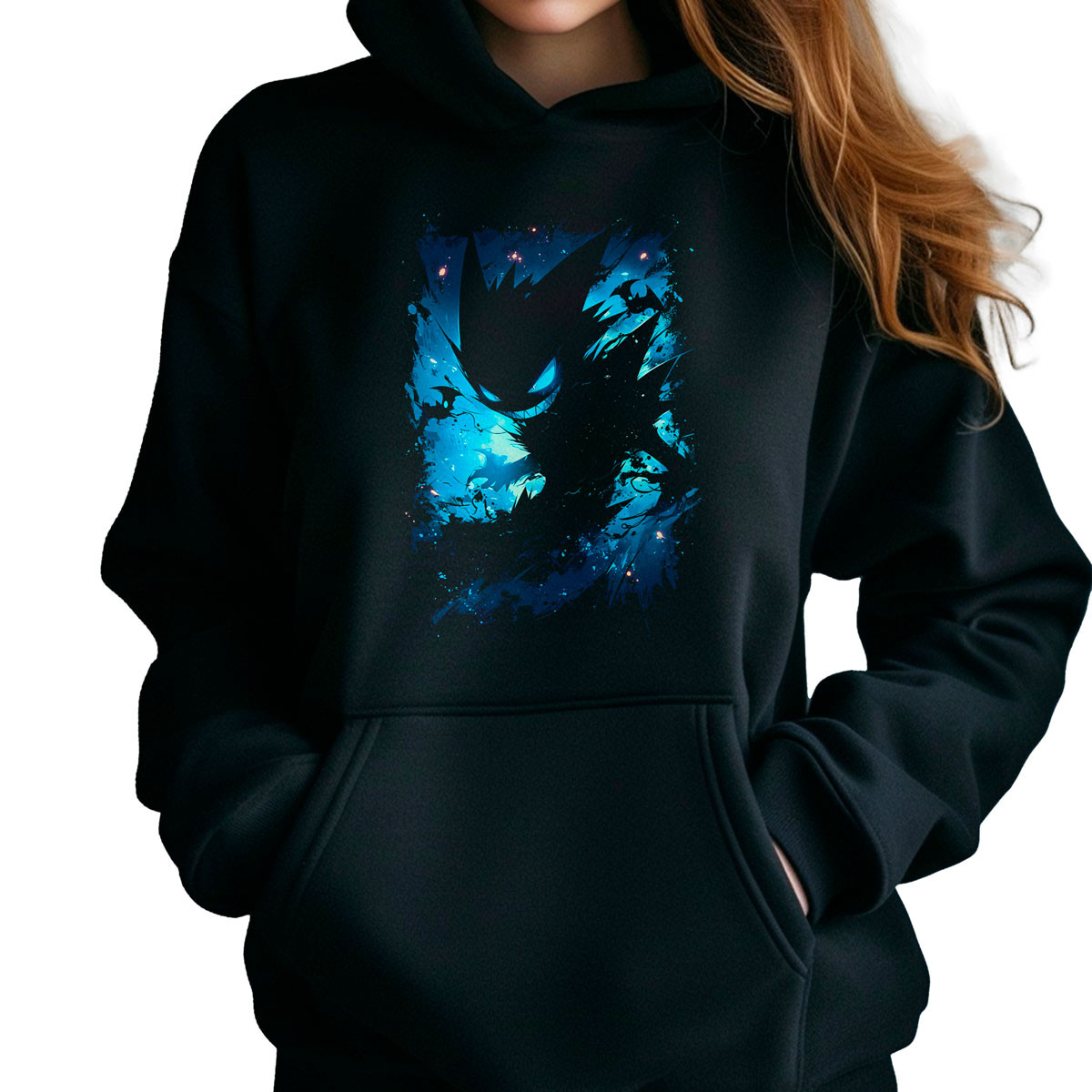 hoodie-anime-estampada-frontal-pok-dex-haunter-pok-mon-brillante