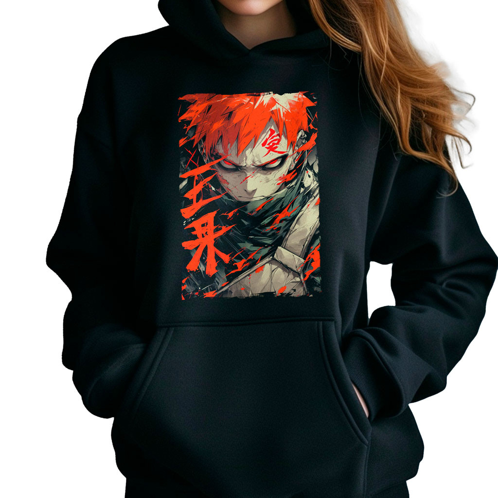 hoodie-anime-gaara-ink-estilo-alta-calidad