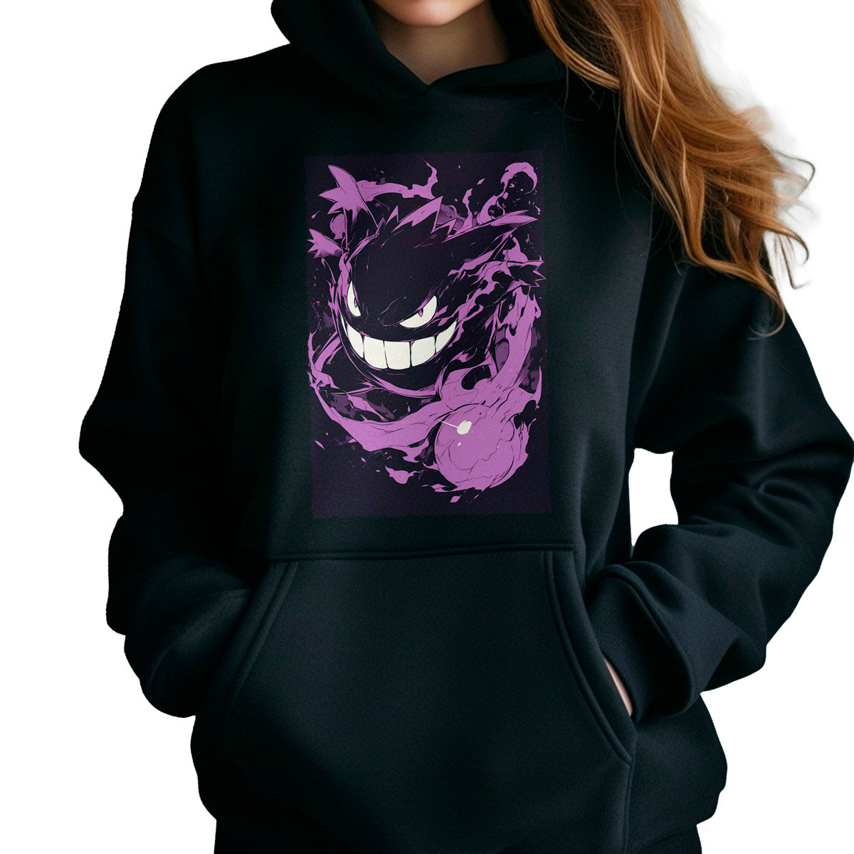hoodie-anime-gastly-pok-mon-dibujo-contorno-brillante