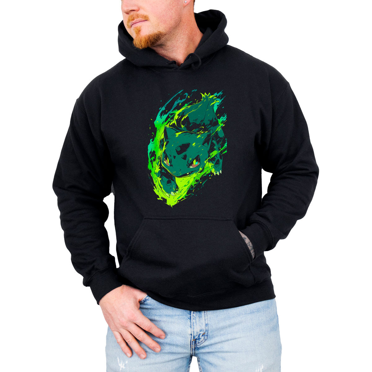 hoodie-anime-hombre-bulbasaur-pokemon-negro-design