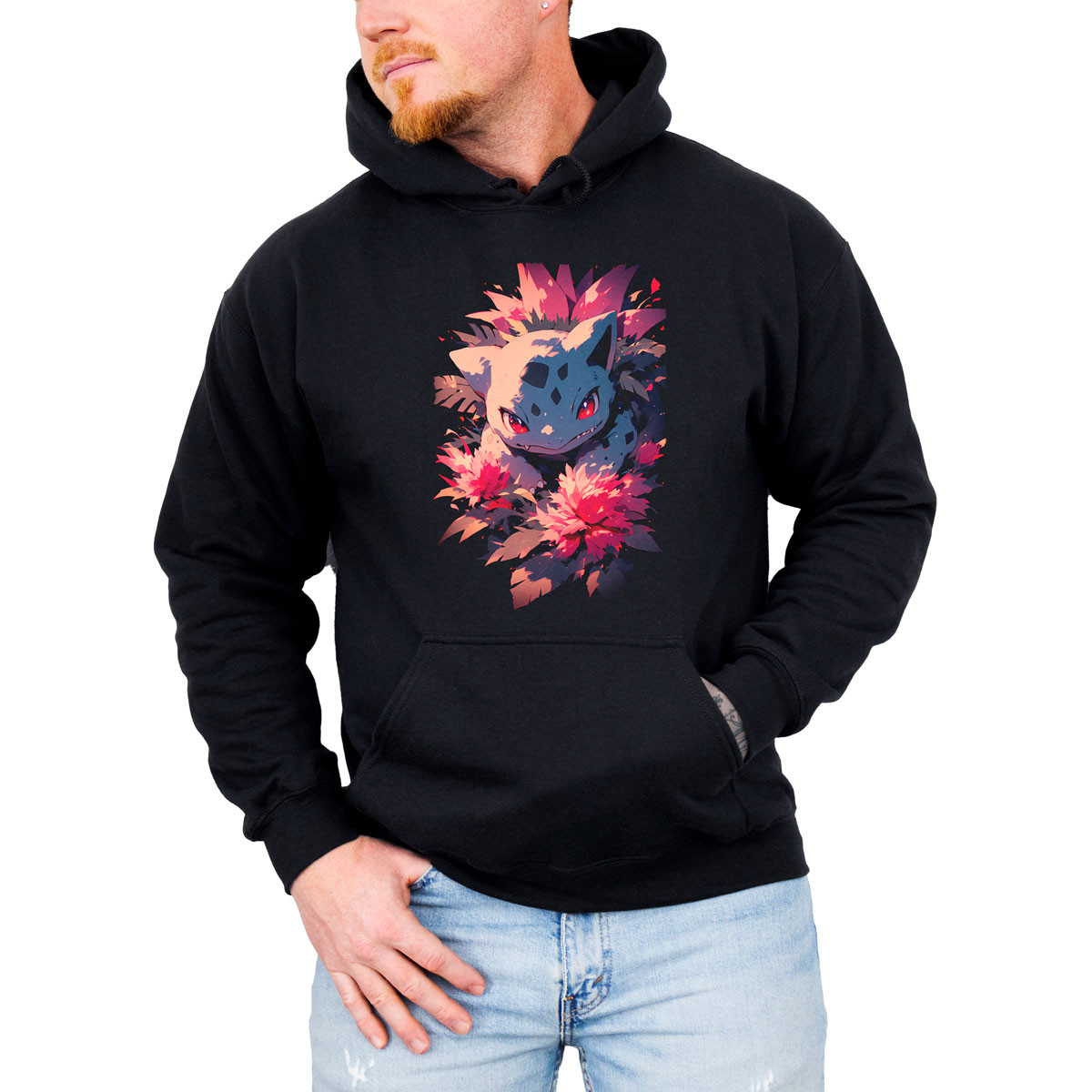 hoodie-anime-hombre-dise-o-ivysaur-pokemon-negro