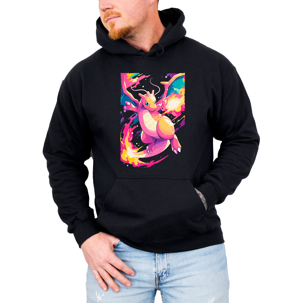 hoodie-anime-hombre-dragonite-atacando-estampado-entrenador