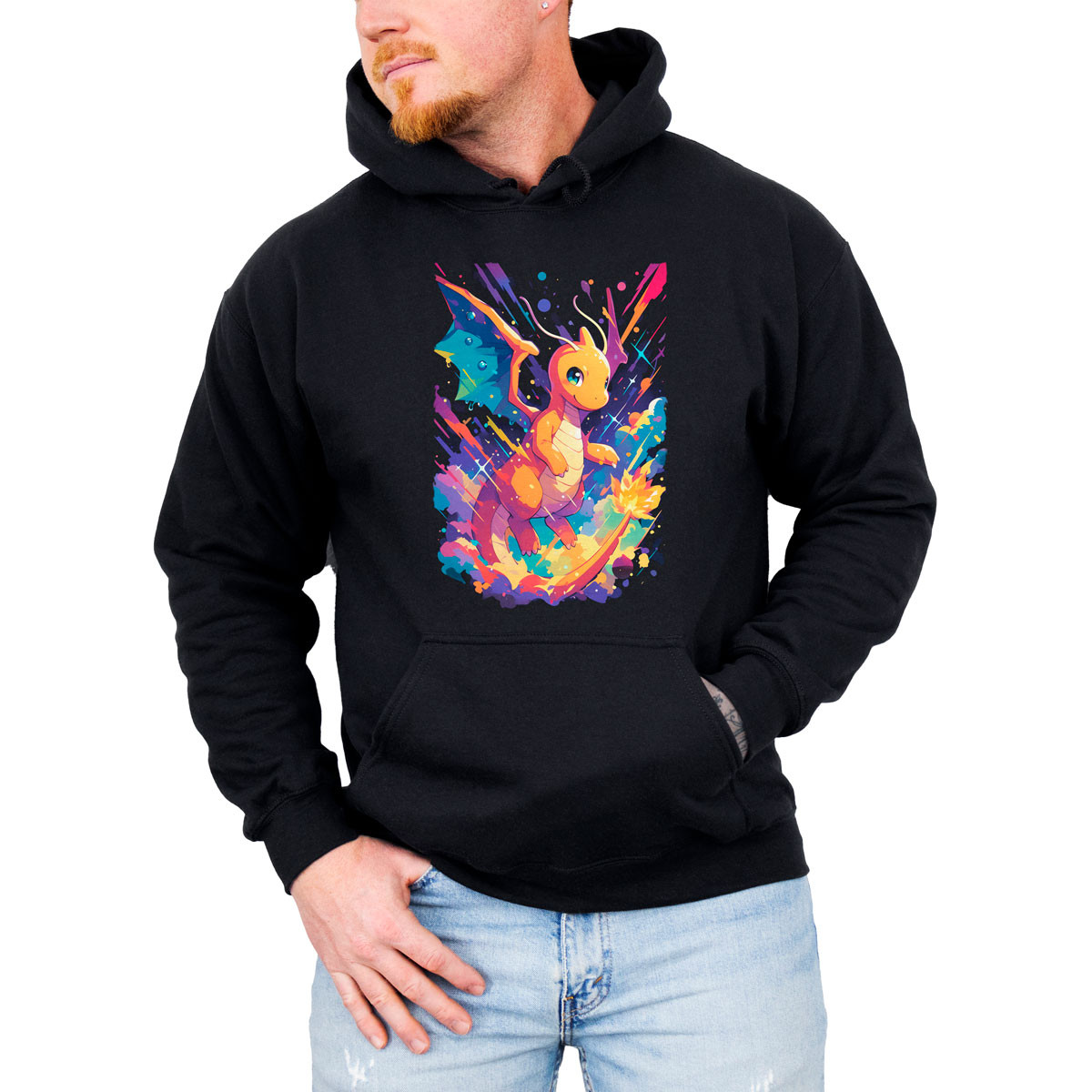 hoodie-anime-hombre-dragonite-rain-dance-pok-mon