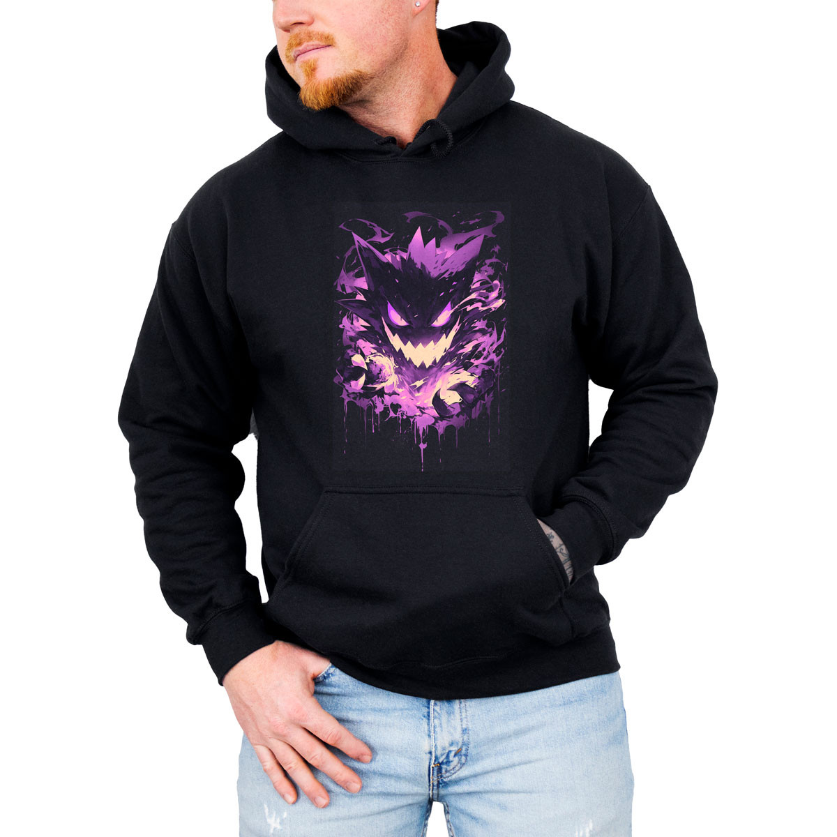 hoodie-anime-hombre-estampada-haunter-pokemon-b-01