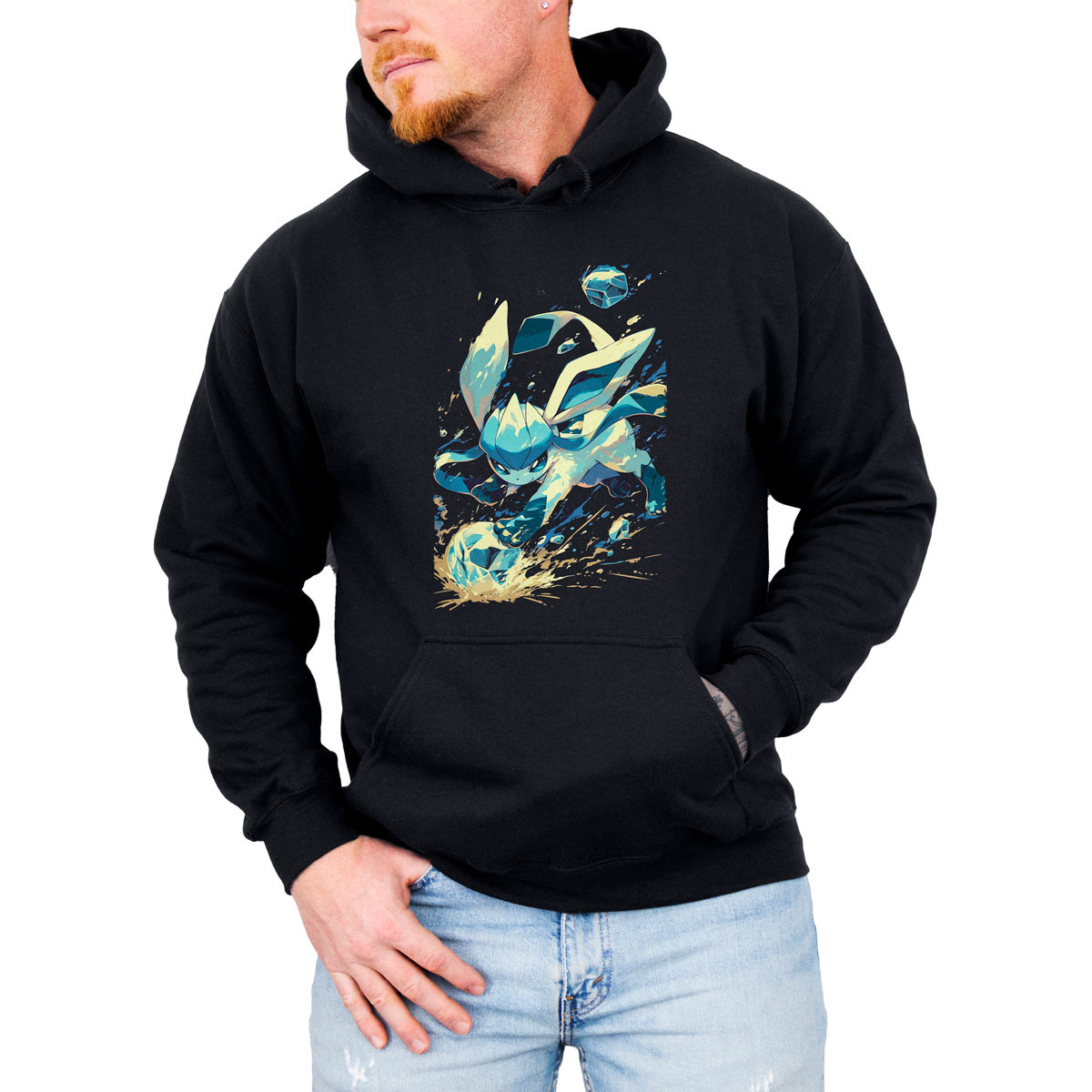 hoodie-anime-hombre-glaceon-atacando-pokemon-anim