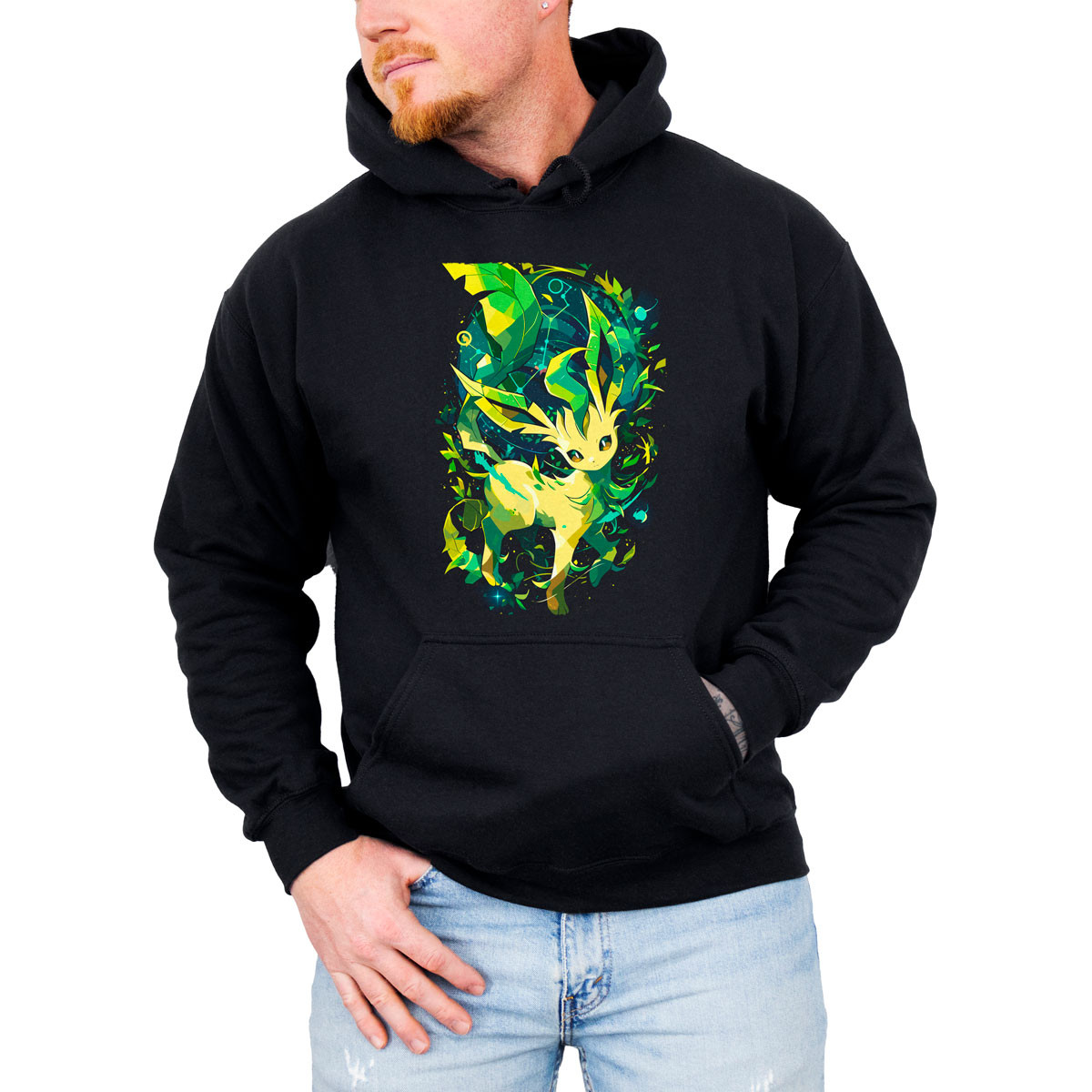 hoodie-anime-hombre-leafeon-leaf-guard-style