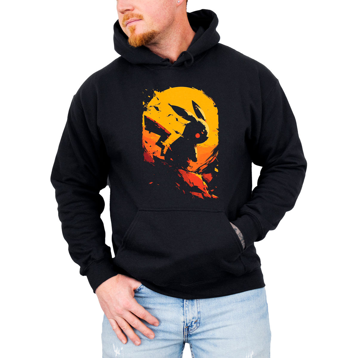 hoodie-anime-hombre-pikachu-silueta-anime-