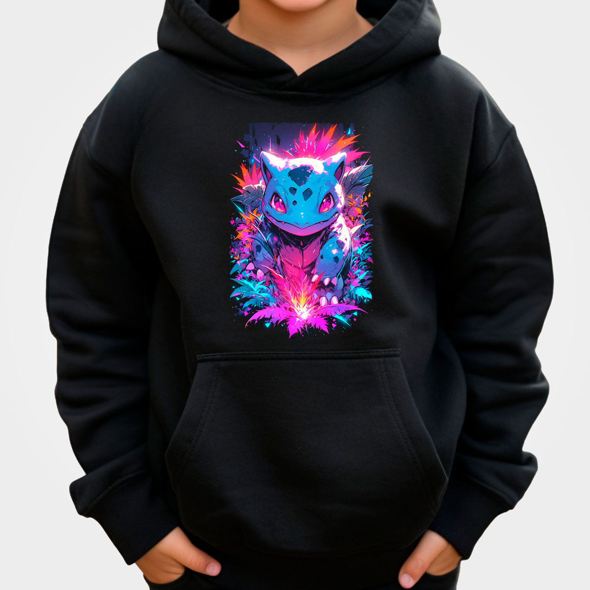 hoodie-anime-ivysaur-sketch-pokemon-negro