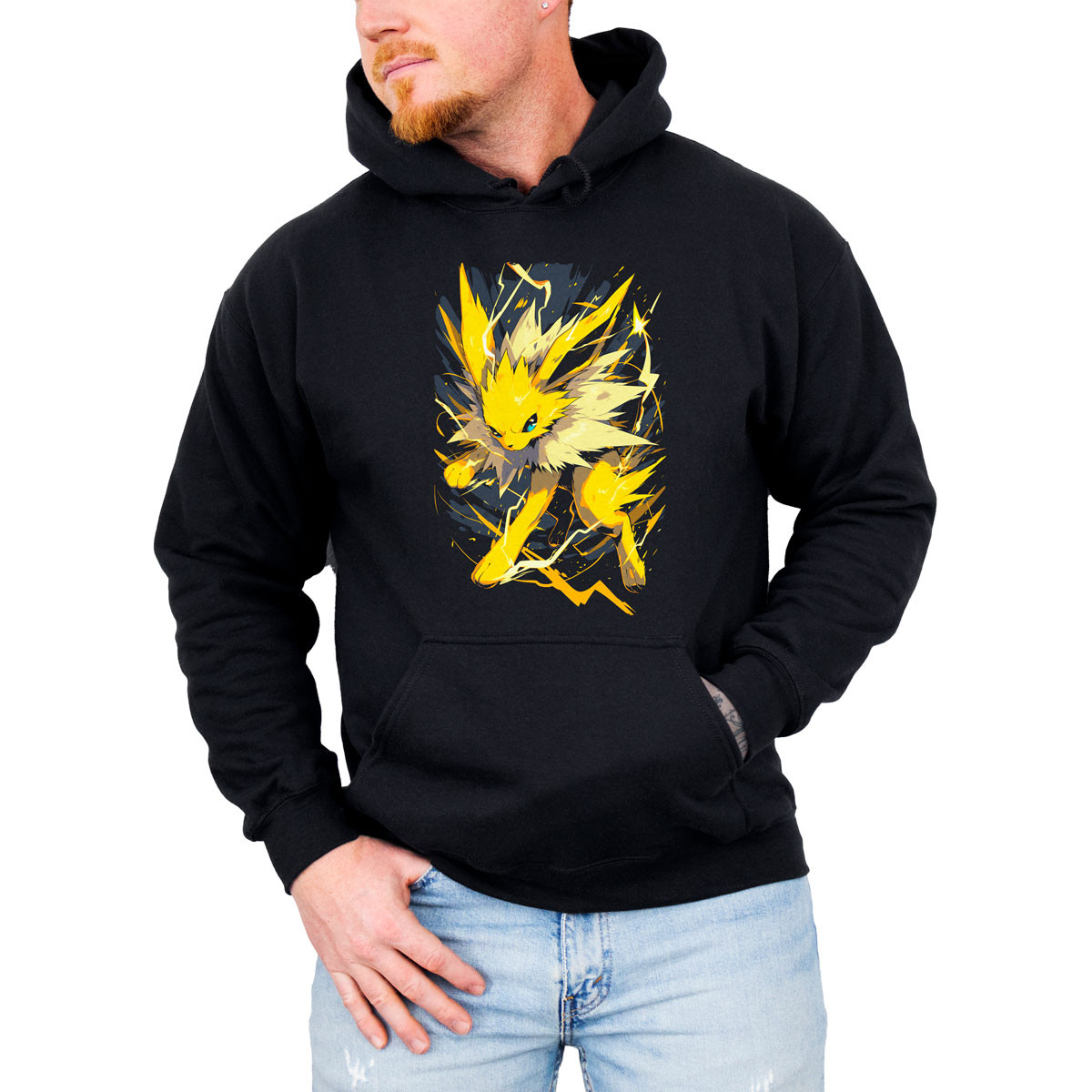 hoodie-anime-jolteon-electricidad-pokemon