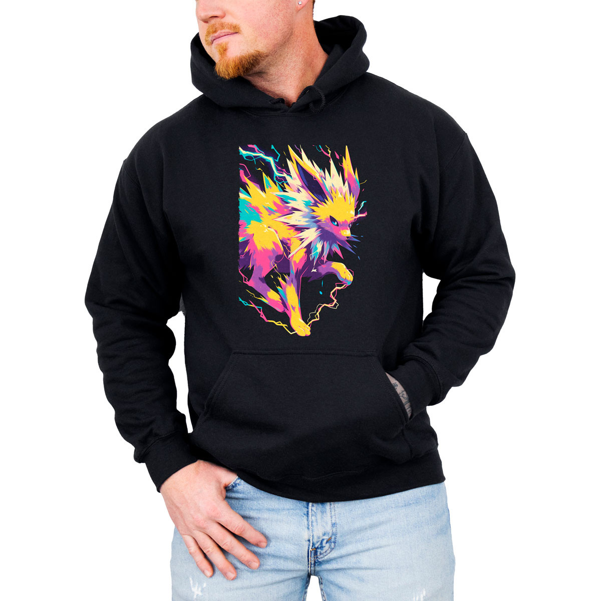 hoodie-anime-jolteon-electricity-pokemon-manga