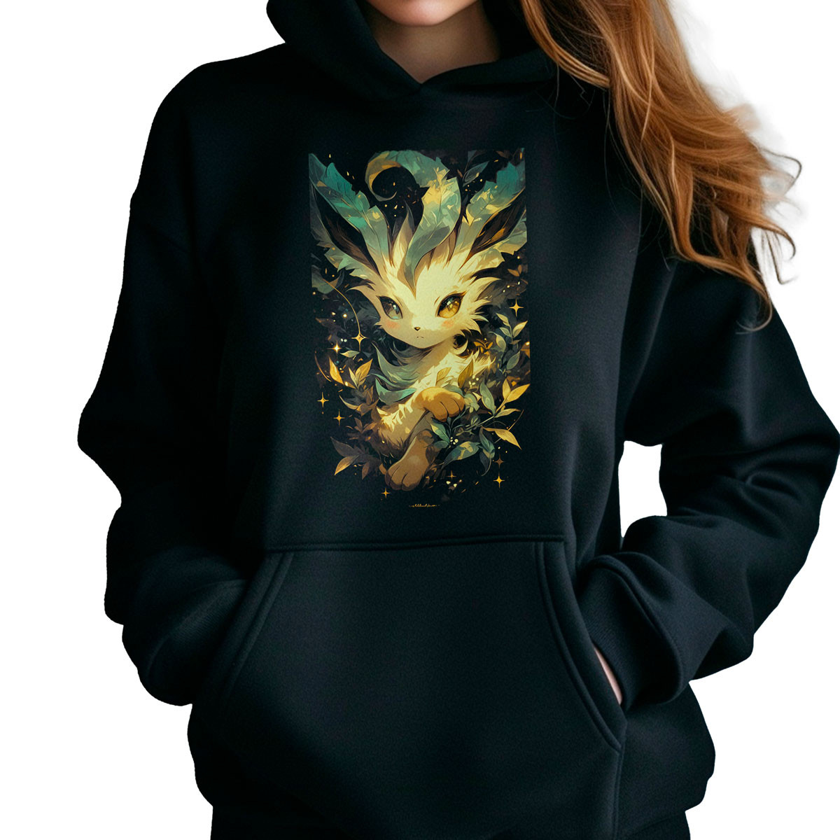 hoodie-anime-leafeon-algod-n-batallas-pok-mon-hoja-m-gica-del-dise-o-