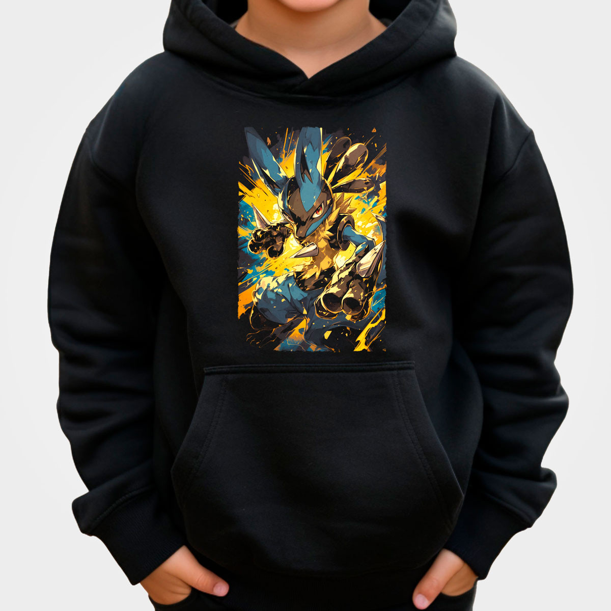 hoodie-anime-lucario-dark-estampado-brillante
