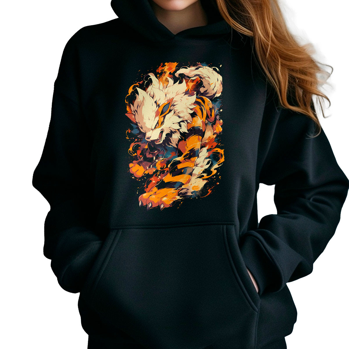 hoodie-anime-mujer-algod-n-pok-dex-arcanine-shiny-negro