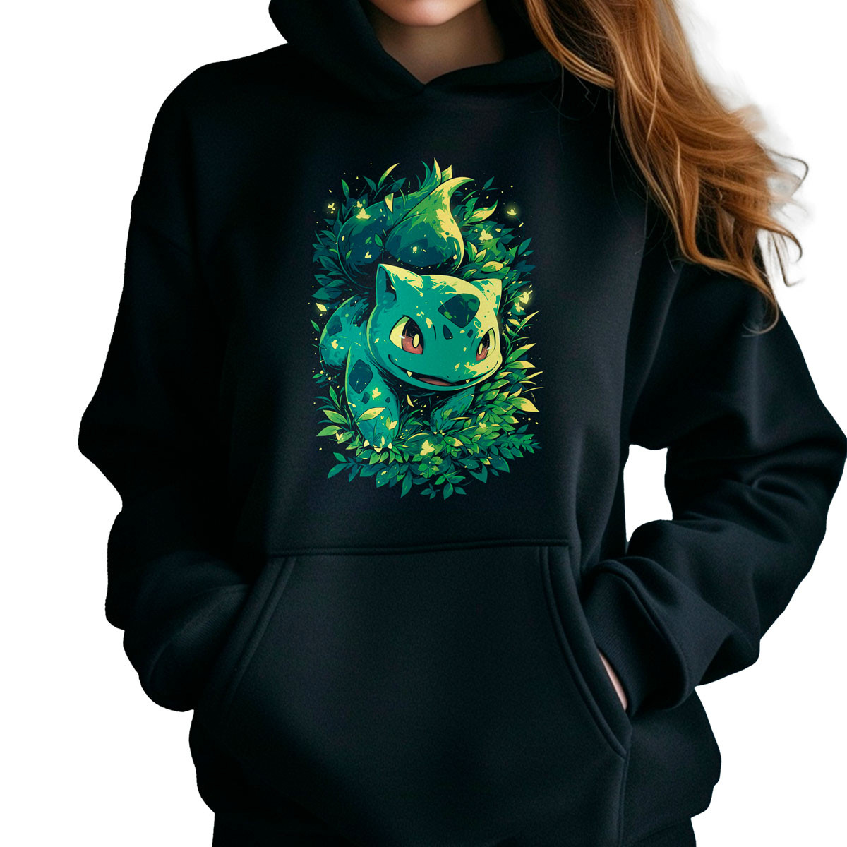 hoodie-anime-mujer-batalla-bulbasaur-grass-pokemon-03