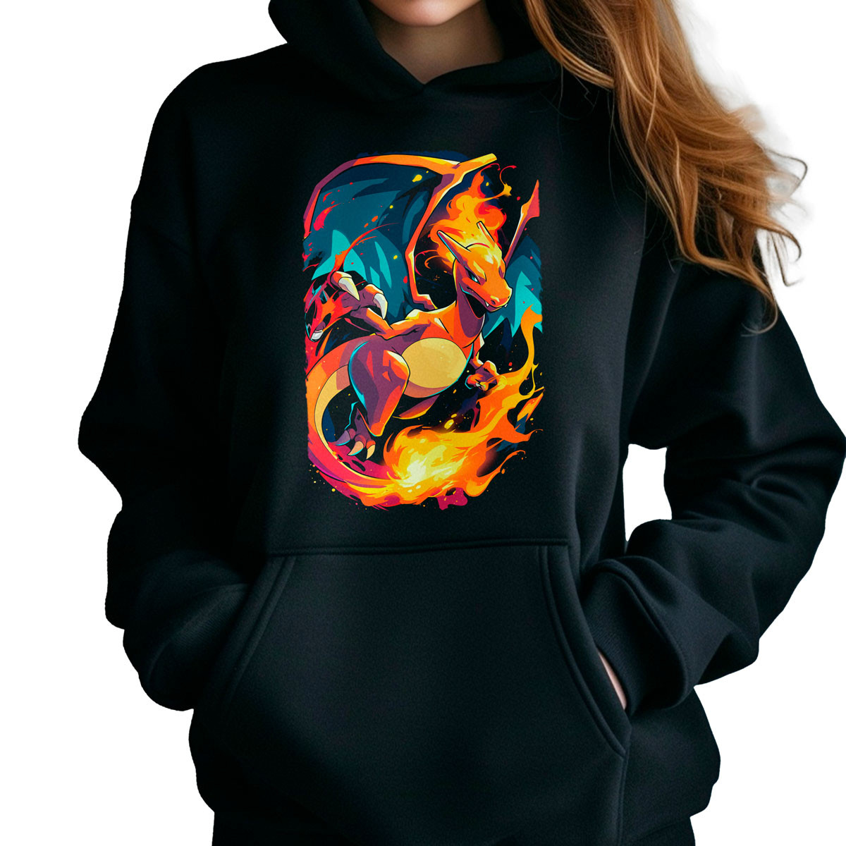 hoodie-anime-mujer-batalla-charizard-flare-blitz-pok-mon-03