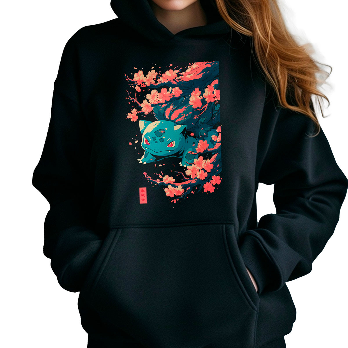 hoodie-anime-mujer-bulbasaur-en-cerezos-pok-mon-a-13