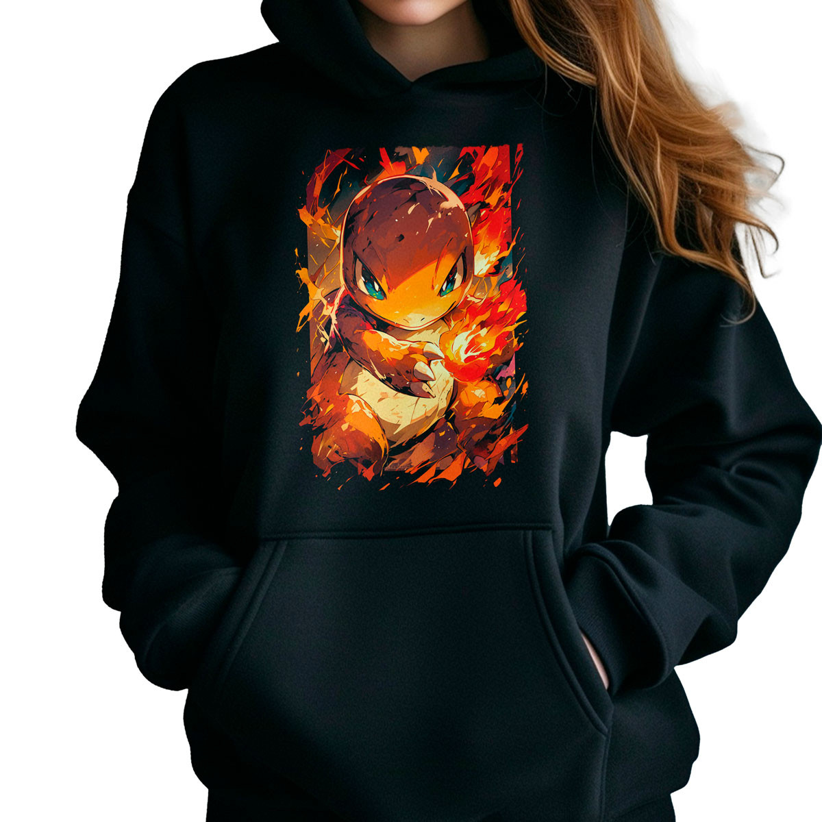 hoodie-anime-mujer-charmander-brillante-anime